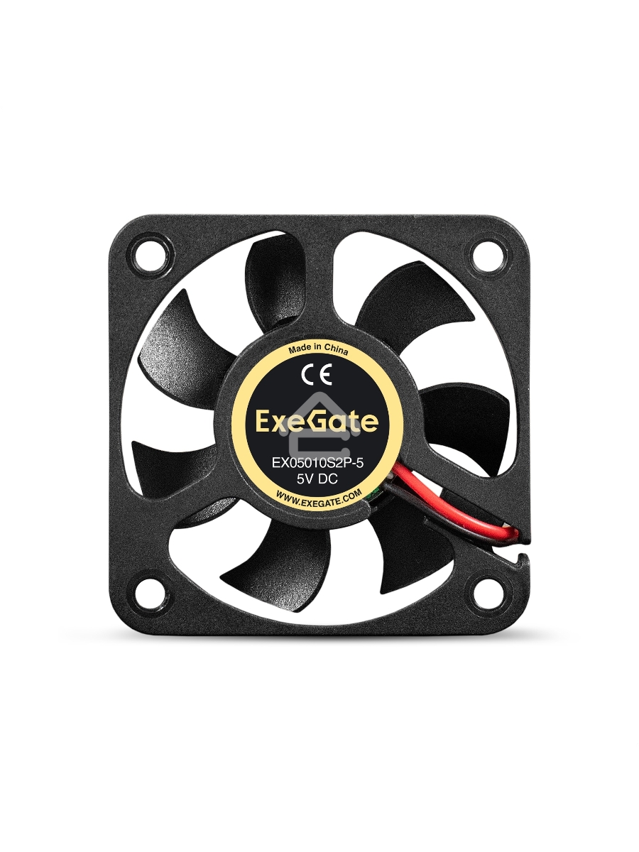 Вентилятор для корпуса ExeGate EX05010S2P-5 черный, 50 мм, 5500 об/мин, 27 дБ, 2 pin