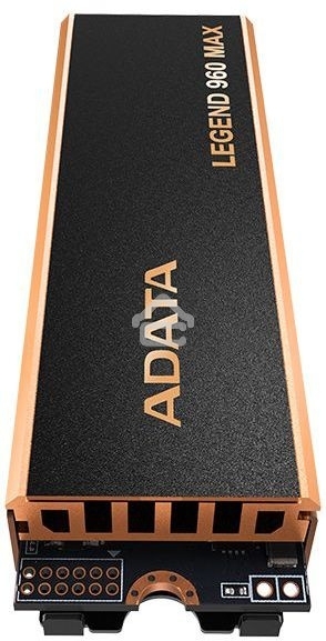 Накопитель SSD ADATA LEGEND 960 MAX, 4Tb, M.2 2280, PCIe 4.0 x4, NVMe, R/W 7400/6800, с радиатором
