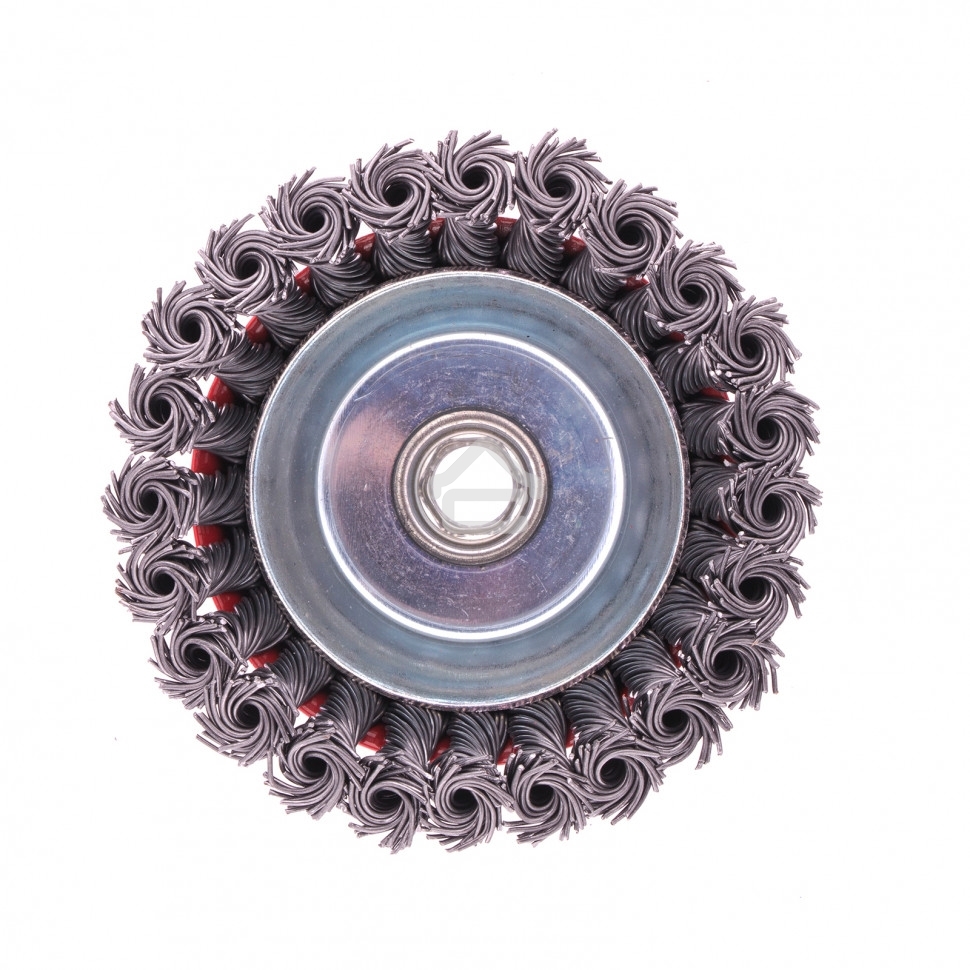 Щетка Matrix для УШМ, 100 мм, М14, Чашка, крученая проволока 0,8 мм