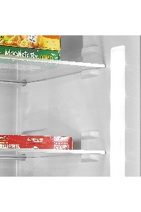 Холодильник Maunfeld MFF200NFХ10 Inverter нержавеющая сталь двухкамерный 271/106л морозилка снизу, No Frost