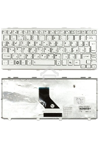 Клавиатура для ноутбука Toshiba mini NB200 NB300 NB305 серебристая