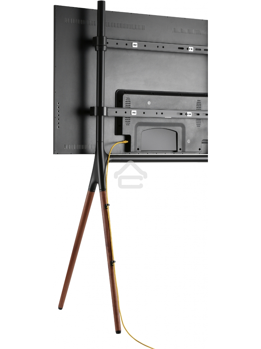 Подставка для телевизора Cactus CS-ST1247BKWN черный/орех 49