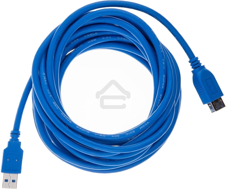 Кабель AM/AF USB3.0 5.0м VCOM удлинитель USB 3.0, VUS7065-5M