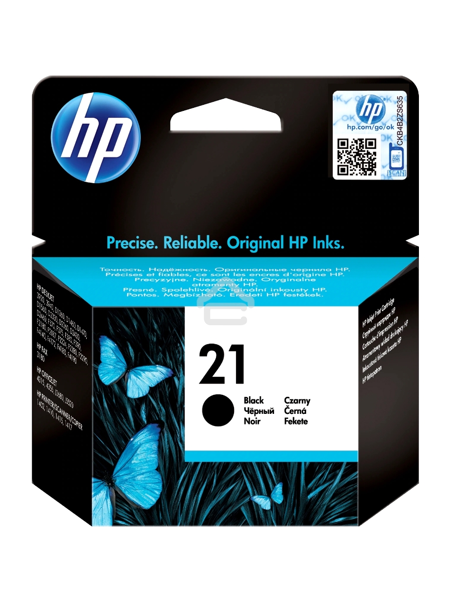 Картридж струйный HP 21 C9351AE черный для HP DJ 3920/3940/PSC 1410
