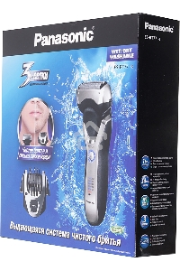 Бритва сетчатая Panasonic ES-RT77-S520 реж.эл.:3 питан.:аккум. серебристый/черный