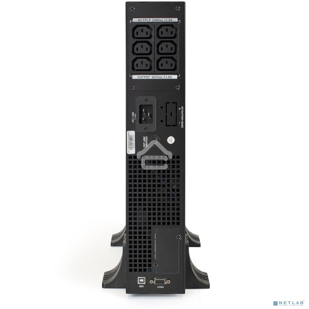 Источник бесперебойного питания On-line ExeGate EP285648RUS PowerExpert ULS-3000.LCD.AVR.C13.USB.RS232.SNMP.2U <3000VA/3000W, On-Line, PF=1, LCD, 6*IEC-C13, RS232, USB, SNMP-slot, Rackmount 2U/Tower, Black>