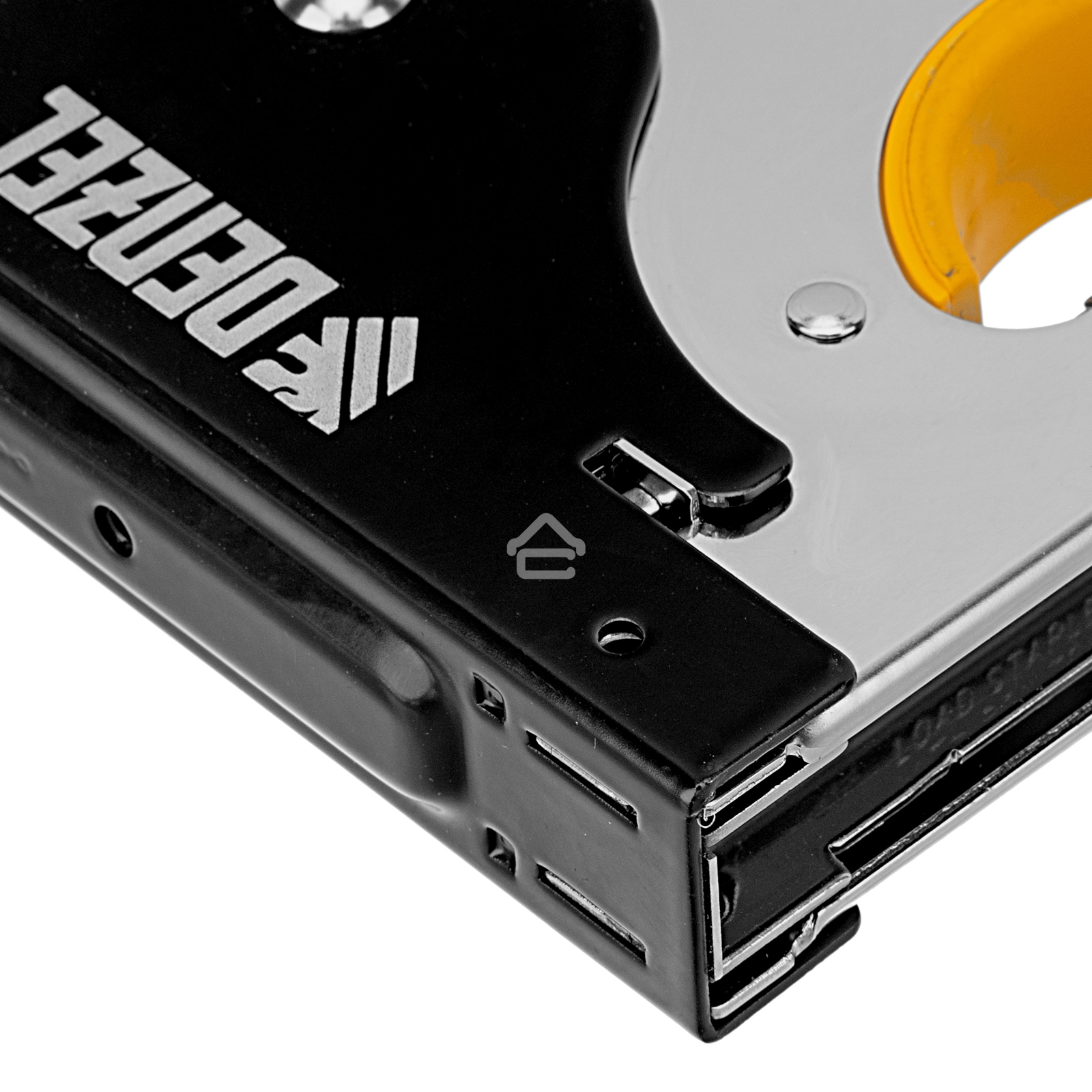 Степлер металл., скобы в комплекте, плавная регулировка удара, 2К рукоятка, тип 53, 4-14 мм Denzel