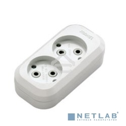 Колодка удлинителя 2 гнезда без заземления MAKEL MGP101