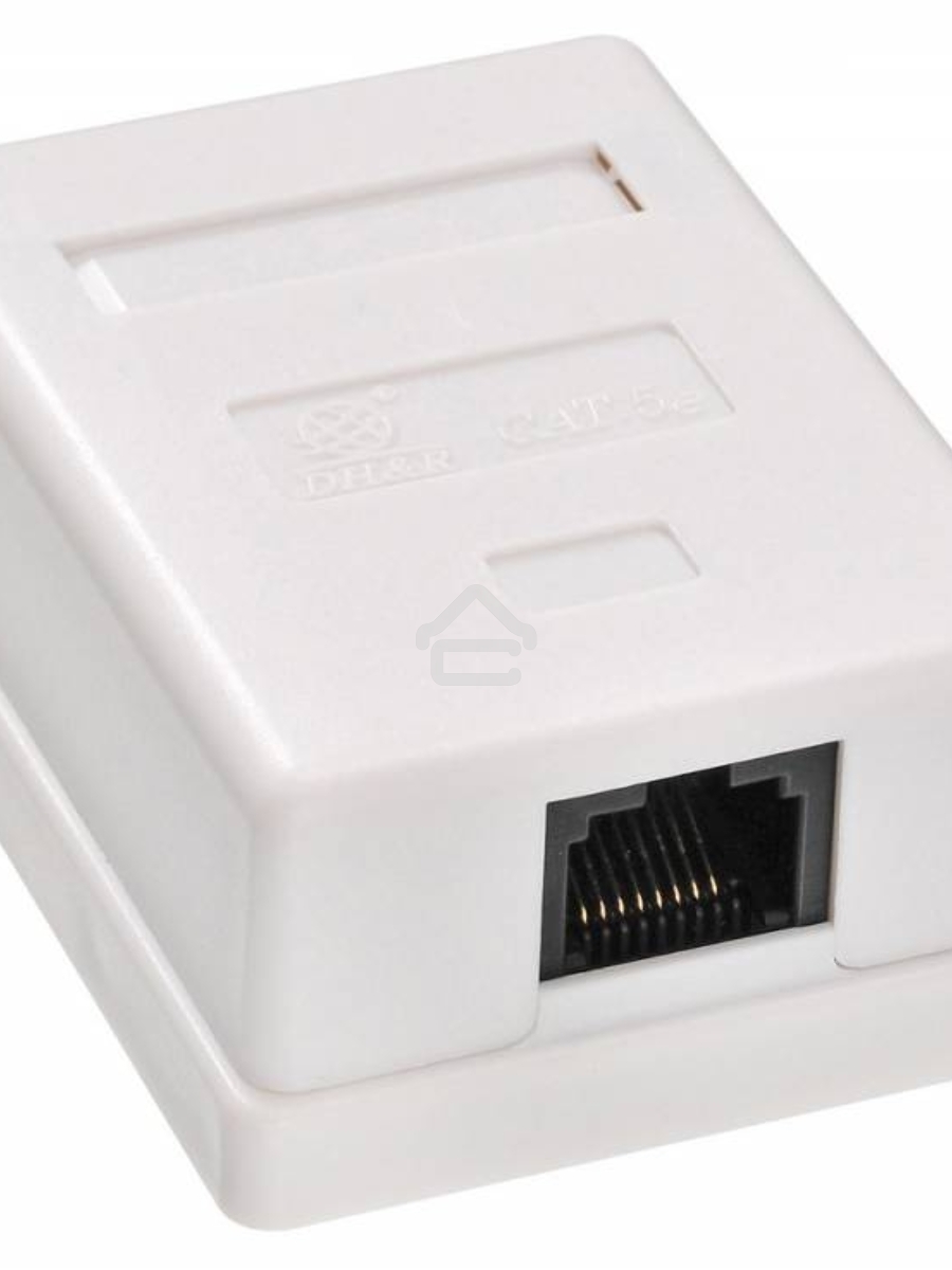 Розетка RJ45 Buro RJ-45 468-8k-1 кат.5E одинарная, TL-CAT-013