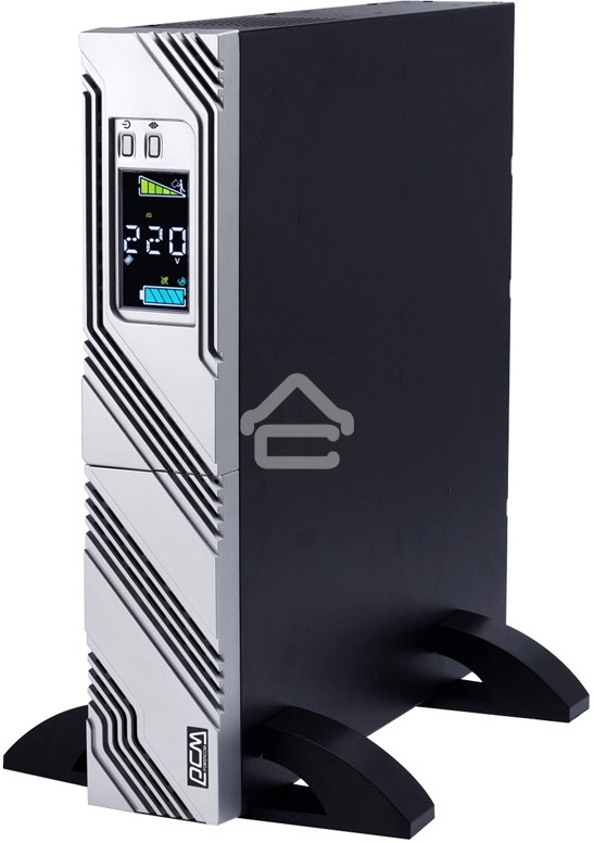 Источник бесперебойного питания Powercom Smart King RT SRT-2000A LCD 1800Вт 2000ВА черный
