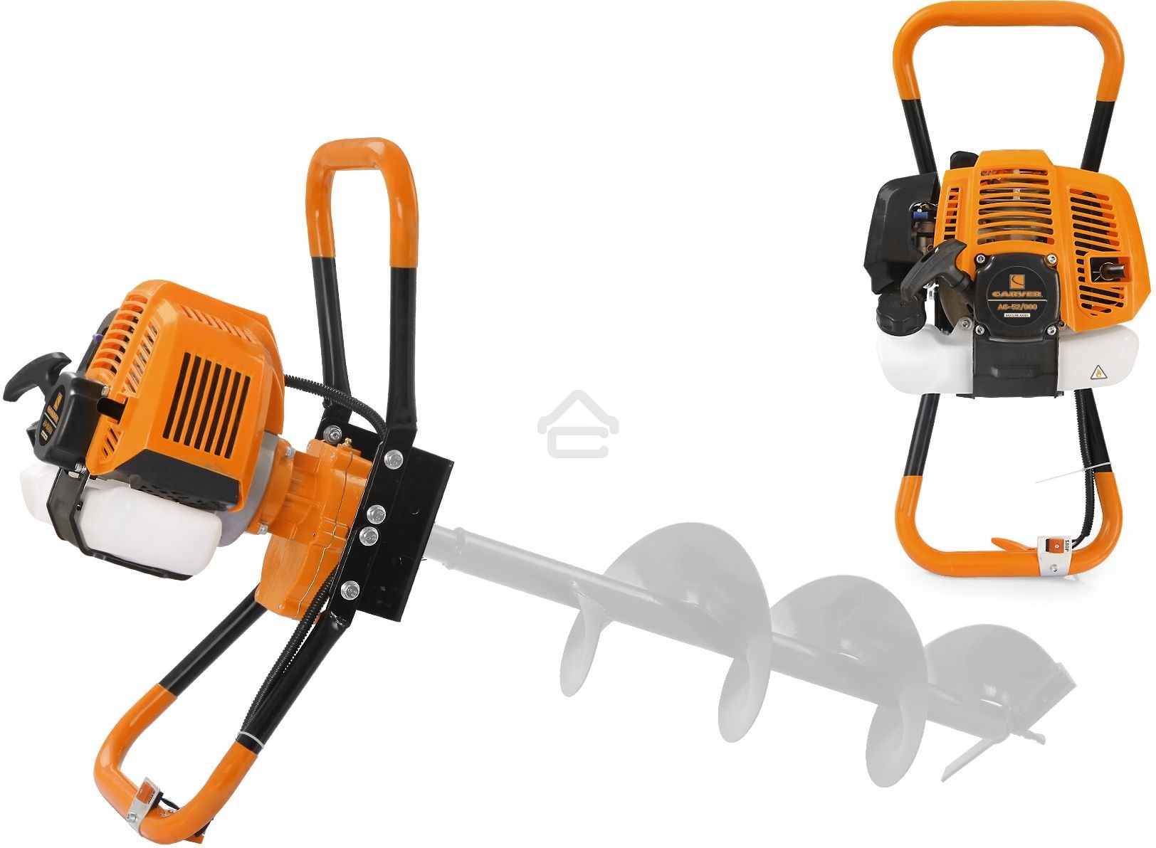 Мотобур CARVER AG-52/000без шнека dпос=20мм 52см3