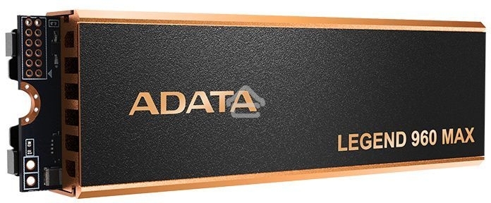 Накопитель SSD ADATA LEGEND 960 MAX, 4Tb, M.2 2280, PCIe 4.0 x4, NVMe, R/W 7400/6800, с радиатором