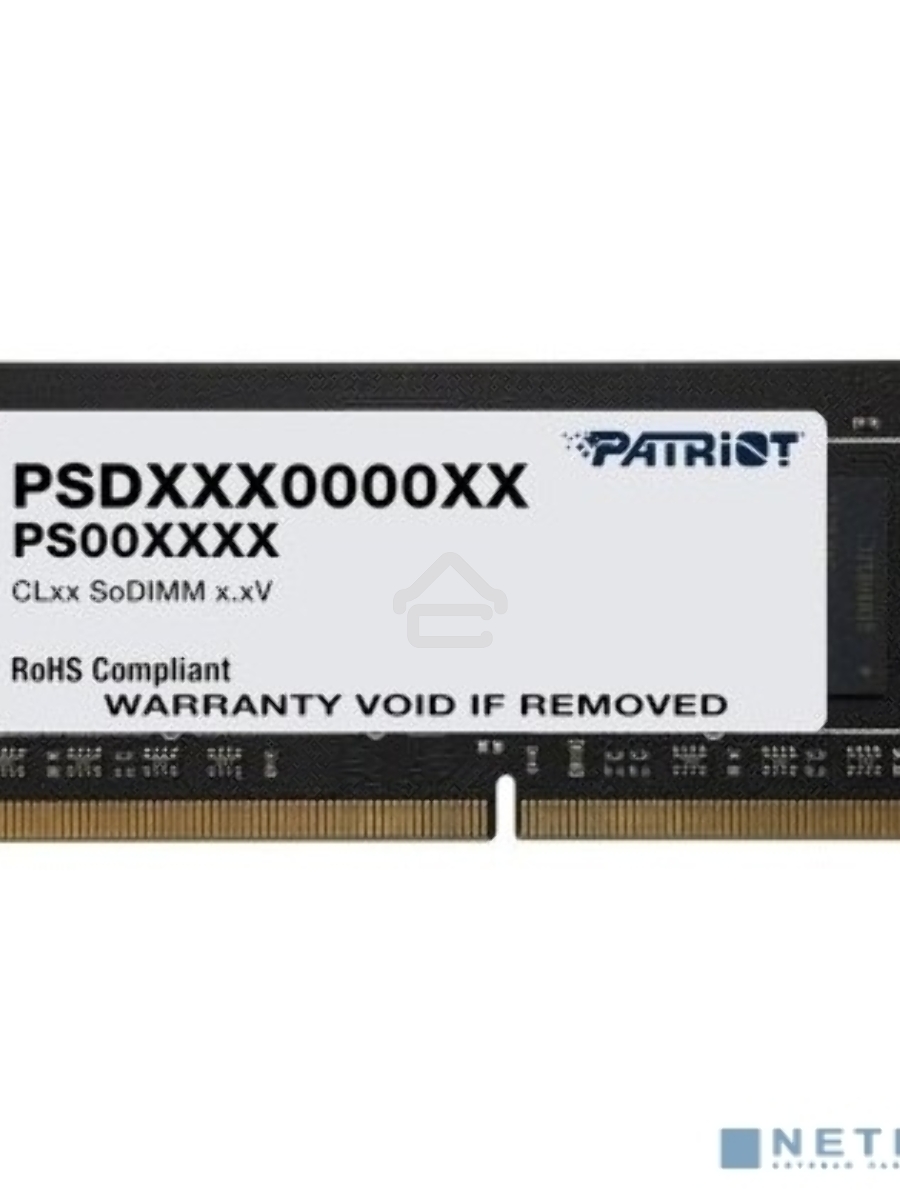 Оперативная память Patriot Signature, DDR4, 16GB (1x16 GB), 3200 MHz, CL22, SO-DIMM