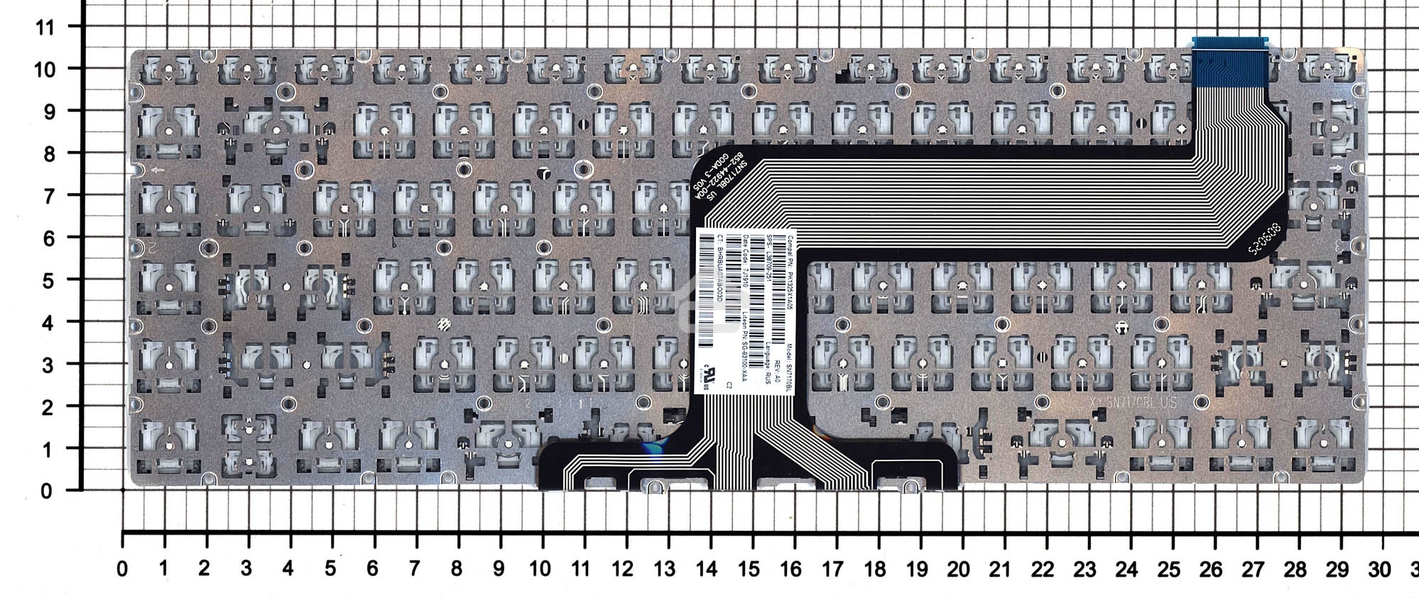 Клавиатура для ноутбука HP Spectre Folio 13-AK черная с подсветкой