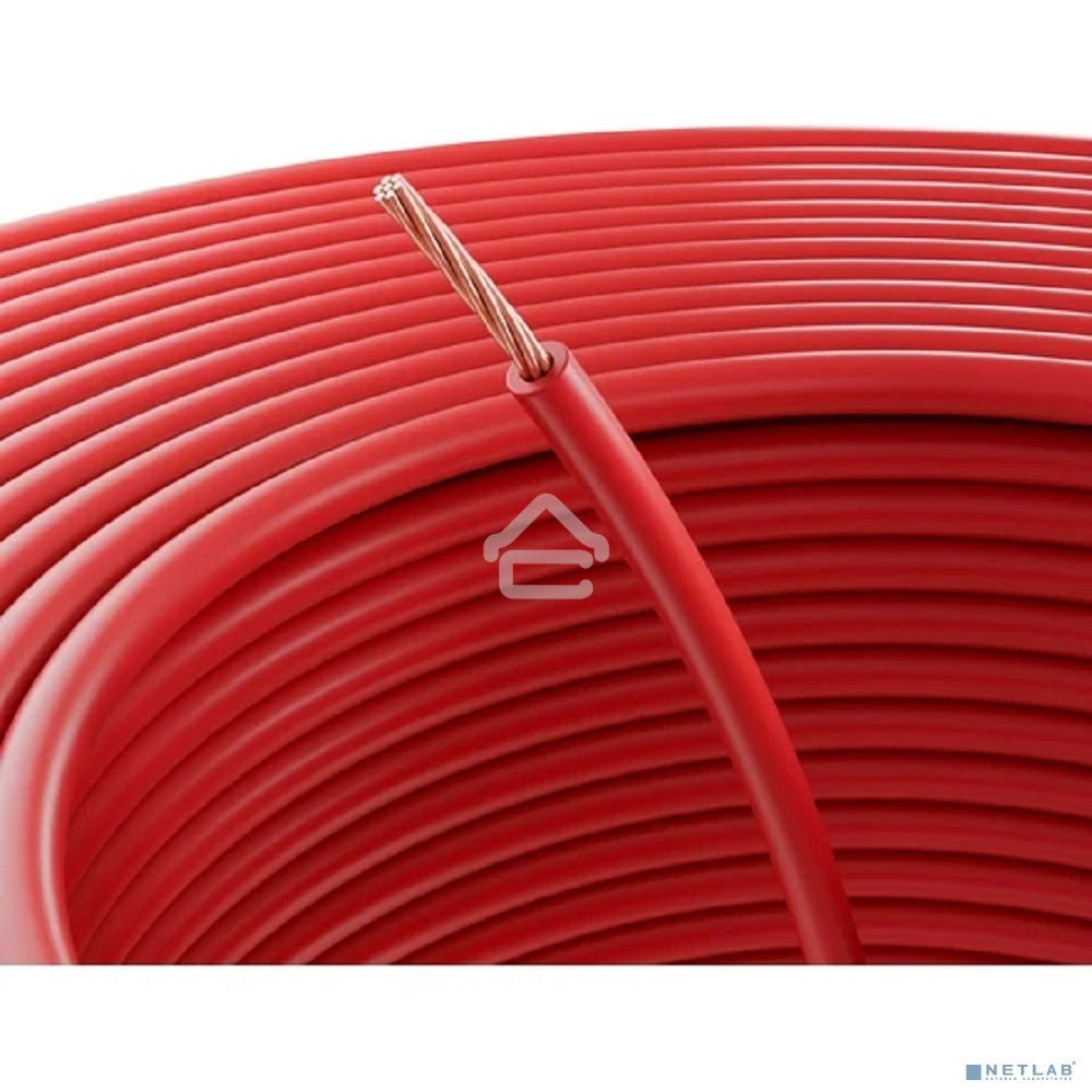 Провод ПГВА Rexant 1х2.50 мм², красный, бухта 100 м