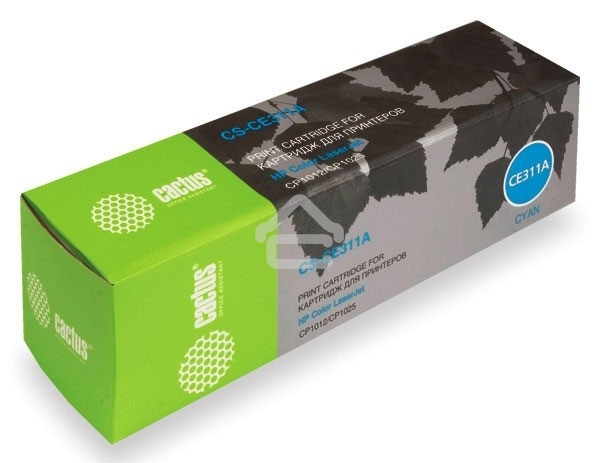 Картридж лазерный Cactus CS-CE311A голубой (1000 стр.) для HP LJ CP1012Pro/CP1025