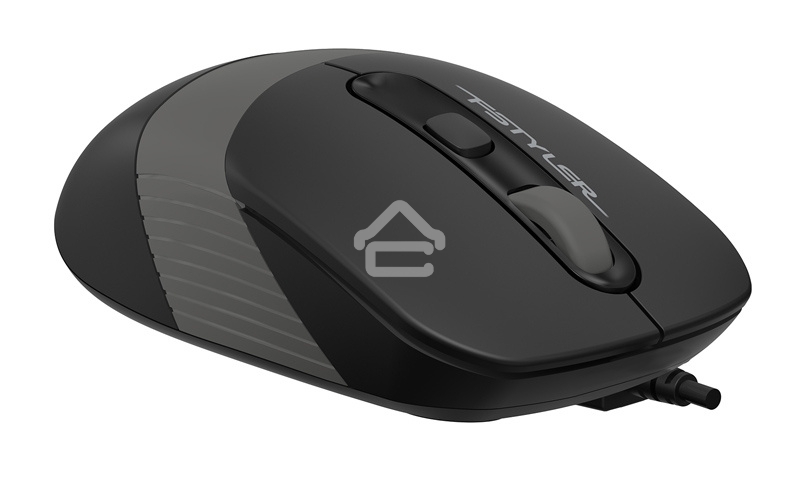Мышь проводная A4Tech Fstyler FM10 черный/серый, 1600 dpi, USB, кнопки - 4