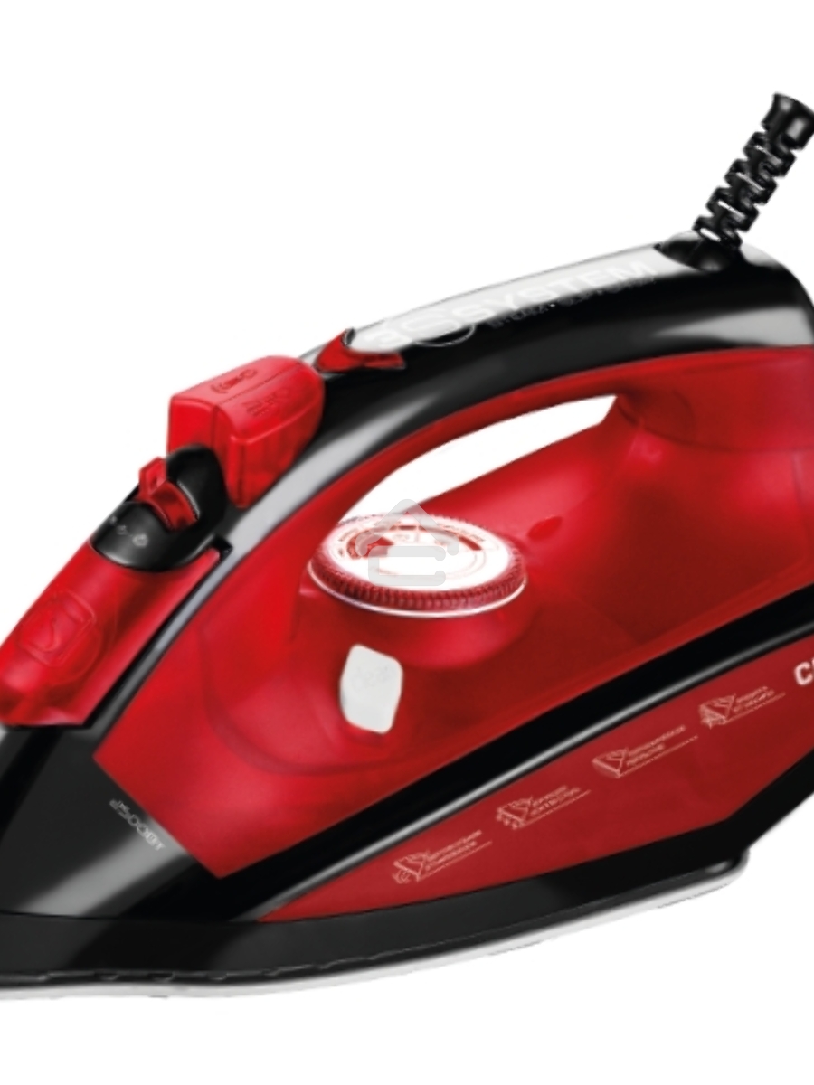 Утюг Centek CT-2355 RED 2500Вт, керамическ подошва, 270мл, паровой удар, самоочистка, капля-стоп