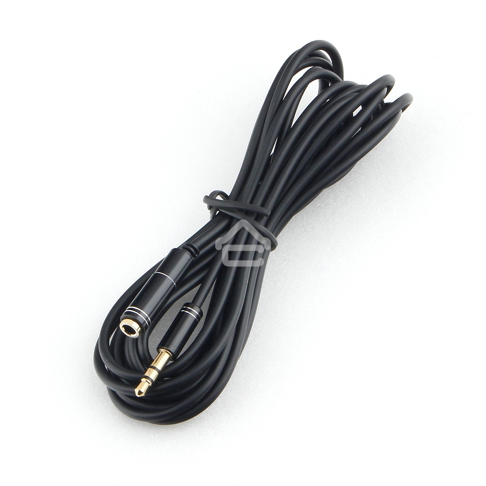 Кабель аудио удлинительный Cablexpert CCAB-02-35MF-3MB. 3.5 Jack (M)/3.5 Jack (F), черный, 3м, блистер