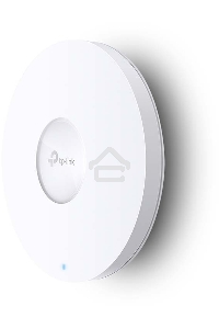 Точка доступа TP-Link 11AX dual-band ceiling access point, up to 1200 Mbit / s at 5 GHz and up to 574 Mbit / s at 2.4 GHz,  1 10/100/1000Mbps LAN port, support PoE 802.3at standard, support BSS coloring, Seamless Roaming, Mesh, Band Steering, Airtime Fair
