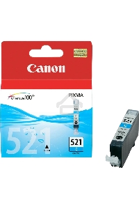 Картридж струйный CLI-521C (2934B004) голубой (535 стр.) для Canon Pixma iP3600, 4600, MP540 ,MP620, MP630, MP980