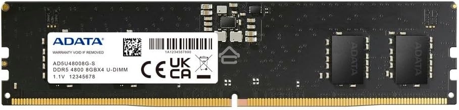 Оперативная память ADATA, DDR5, 8GB (1x8GB), 4800MHz, CL40, UDIMM