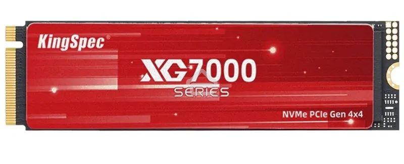 Накопитель SSD KingSpec XG7000, 1Tb, PCIe 4.0 x4, M.2 2280, NVMe, R/W 7400/6600