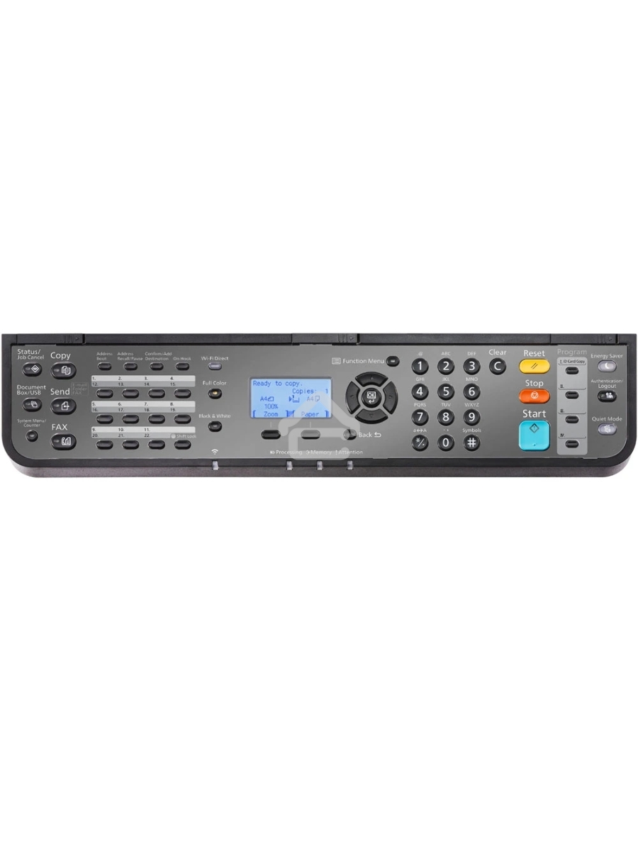 МФУ лазерный Kyocera MA2100cwfx (110C0A3NL0), A4, цветной, печ. до 21 стр/мин., скан. до 30 стр/мин. (ч/б) 23 стр/мин. (цвет), 1200 x 1200 dpi (печать) 600x600dpi (скан.), USB, RJ-45, Wi-Fi, Air Print, Mopria