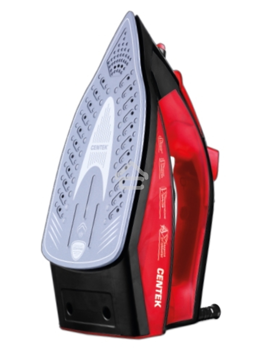 Утюг Centek CT-2355 RED 2500Вт, керамическ подошва, 270мл, паровой удар, самоочистка, капля-стоп