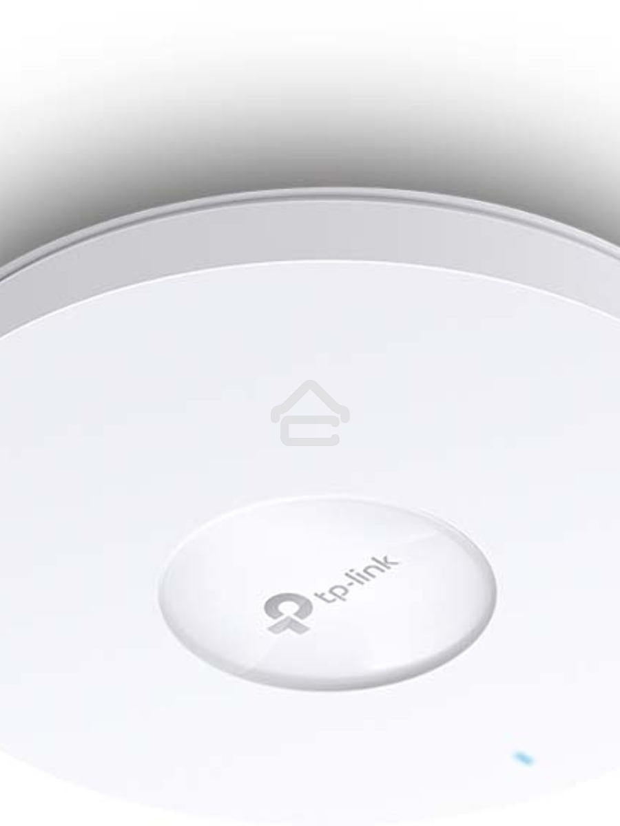 Точка доступа TP-Link 11AX dual-band ceiling access point, up to 1200 Mbit / s at 5 GHz and up to 574 Mbit / s at 2.4 GHz, 1 10/100/1000Mbps LAN port, support PoE 802.3at standard, support BSS coloring, Seamless Roaming, Mesh, Band Steering, Airtime Fairn