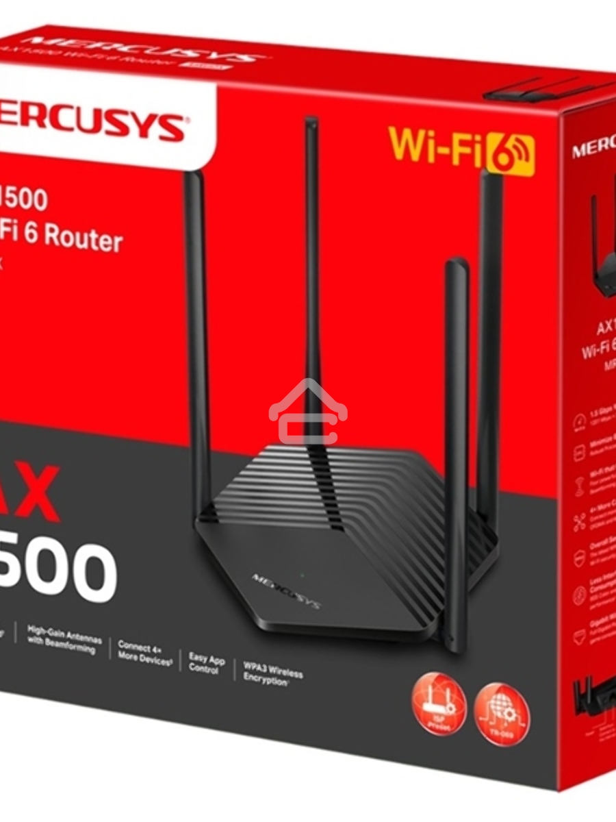 Двухдиапазонный Wi-Fi роутер Mercusys MR60X AX1500