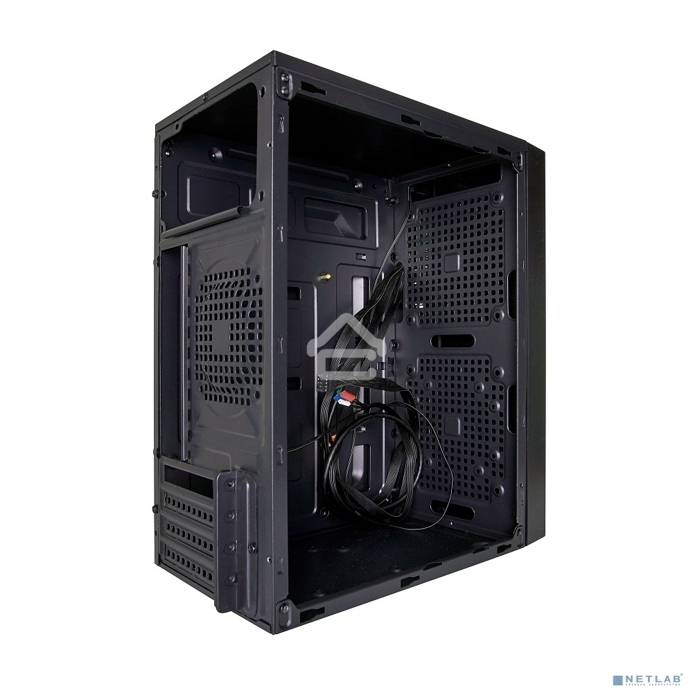 Компьютерный корпус Minitower Exegate BAA-104U Black, mATX, <AAA350, 80mm>, 2*USB+1*USB3.0, Audio