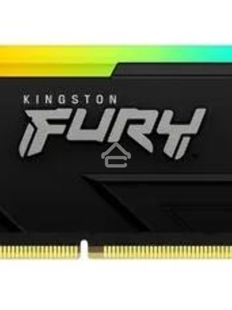 Оперативная память Kingston Fury Beast, DDR4, 16GB (1x16GB), 3600MHz, CL18, DIMM, с радиатором, RGB, черный