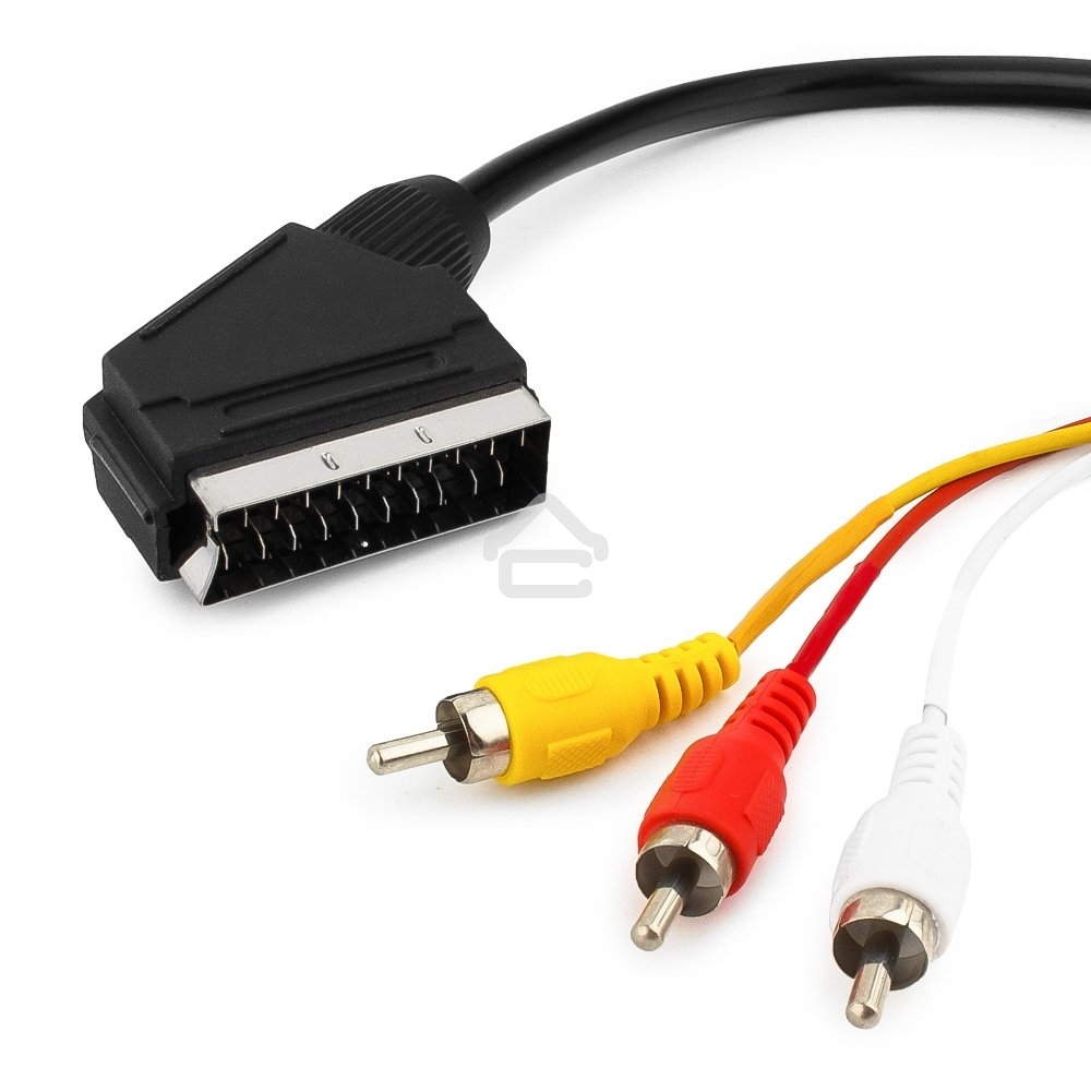Кабель аудио/видео Gembird 1 x RCA x 3 (male)/1 x SCART (male), 1.8 м