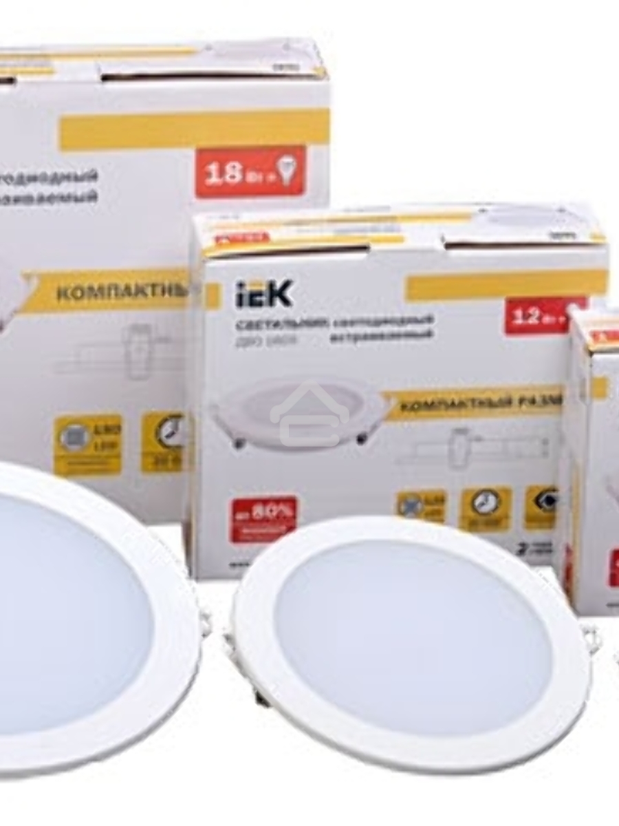 Светильник Iek LDVO0-1602-1-7-K02 ДВО 1602 белый круг LED 7Вт 4000К IP20 {алюм. корпус, диам 120 мм}