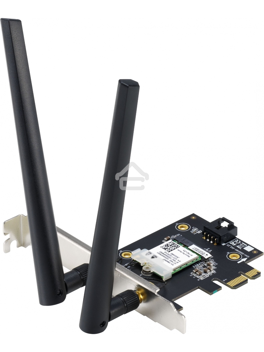 Сетевой адаптер ASUS PCE-AX1800 WIFI 802.11ax, 2402 + 574Mbpsб PCI-E Adapter, 2 антенны; 90IG07A0-MO0B00