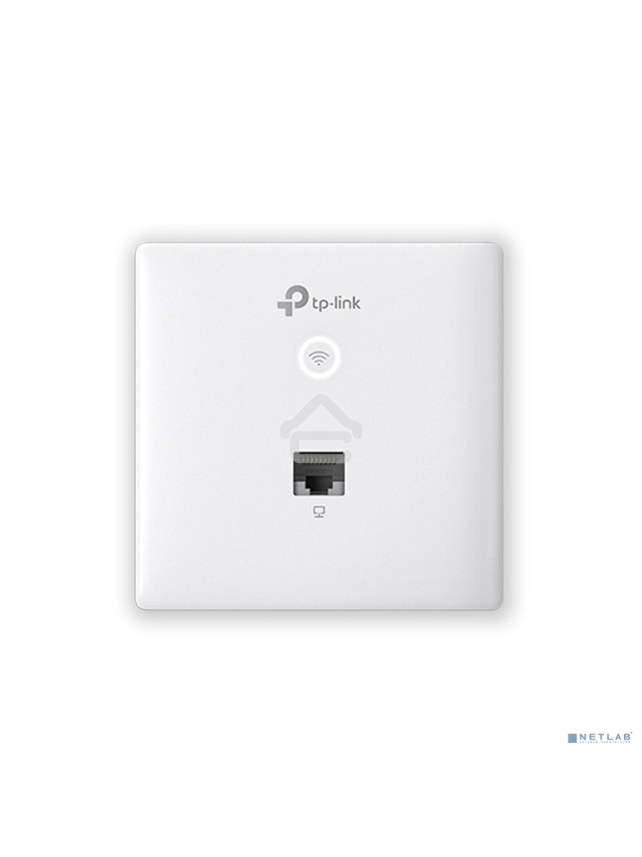 Точка доступа TP-Link Omada AC1200 wireless MU-MIMO Gigabit wall-plate Access Point, 1 Gigabit downlink port, 1 gigabit uplink port, 802.3af/at PoE in, wall plate mounting, support standalone mode and controlled by Omada SDN controller (Software/hardware/