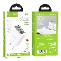 Зарядное устройство с дисплеем Hoco 18Вт, 3А, QC3.0/PD, 1хUSB, 1хType-C, C100A, белый, коробка