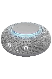 Умная колонка VK Капсула Мини 5Вт, с голосовым ассистентом Маруся, с LED-часами, светло-серый