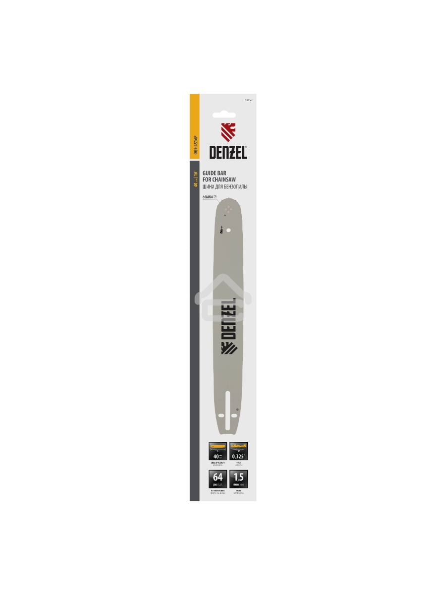 Шина для бензопилы DGS-4516P, длина 40 см (16