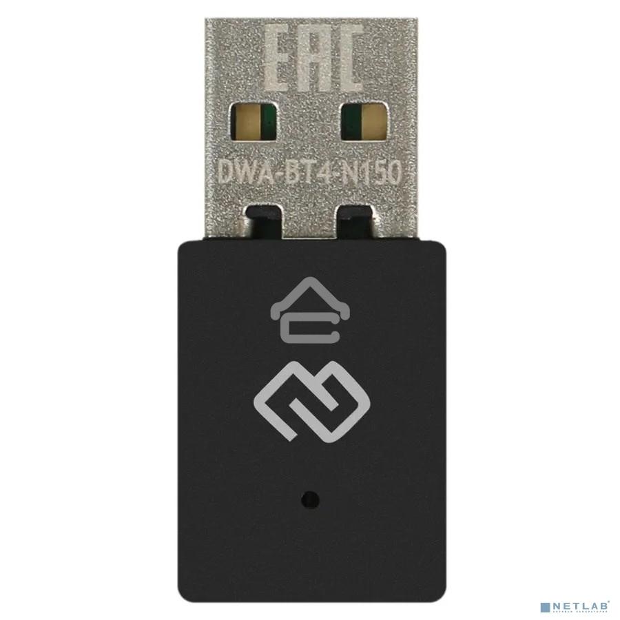 Сетевой адаптер WiFi + Bluetooth Digma DWA-BT4-N150 N150 USB 2.0 (ант.внутр.) 1ант. (упак.:1шт)
