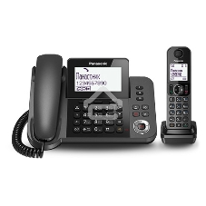 Телефон беспроводной (DECT) Panasonic KX-TGF320RUM серый металлик автооветчик АОН