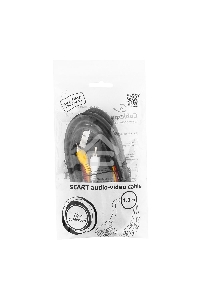 Кабель аудио/видео Gembird 1 x RCA x 3 (male) / 1 x SCART (male), 1.8 м