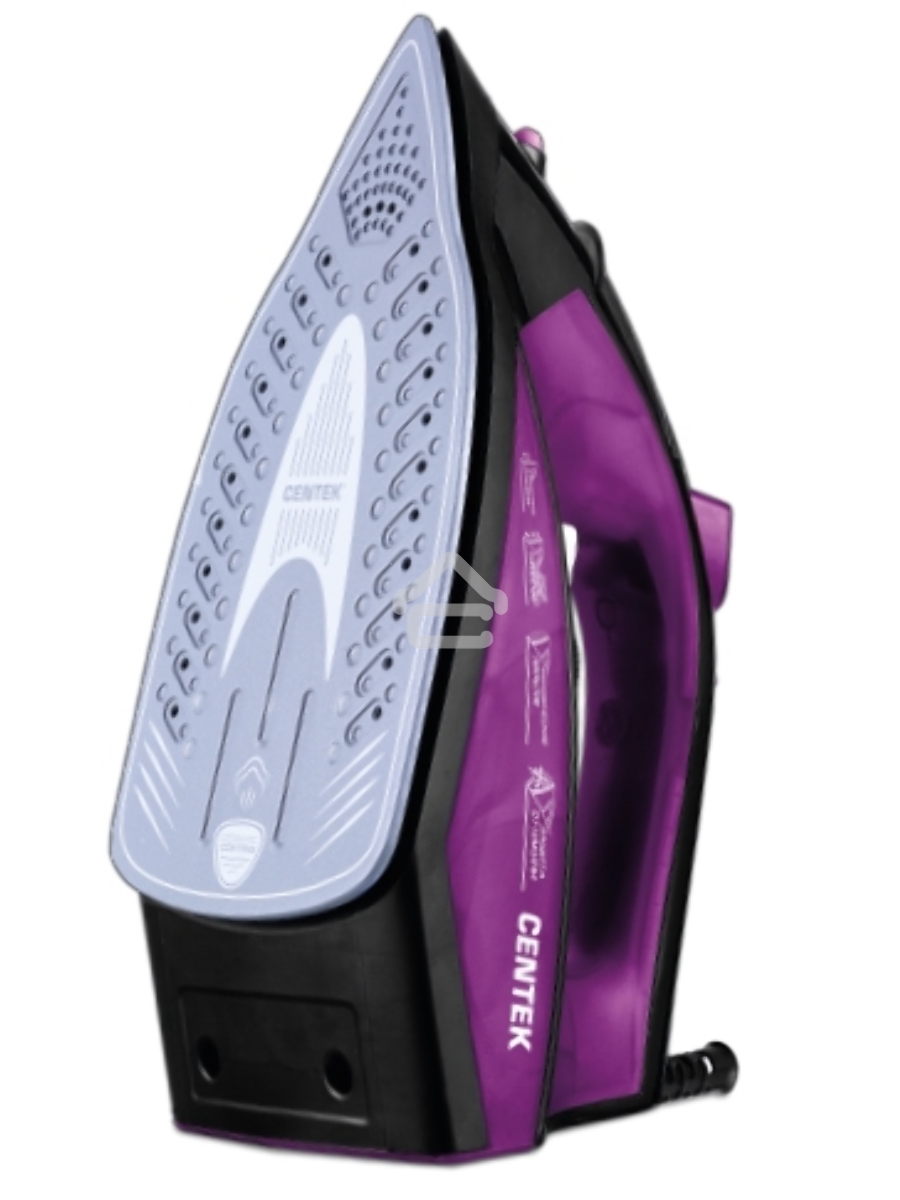 Утюг Centek CT-2355 VIOLET 2500Вт, керамическ подошва, 270мл, паровой удар, самоочистка, капля-стоп