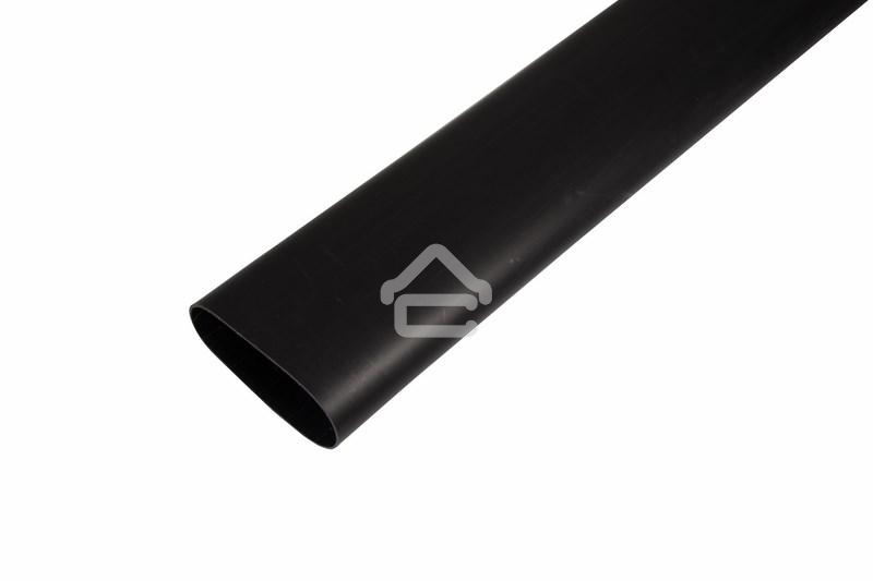 Термоусаживаемая трубка клеевая Rexant 75,0/22,0 мм, (3-4:1) черная, упаковка 2 шт. по 1 м