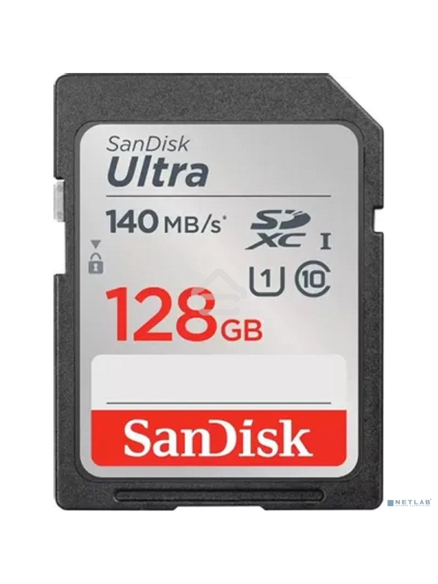 Флеш карта SD 128GB SanDisk SDXC Class 10 UHS-I Ultra 140MB/s