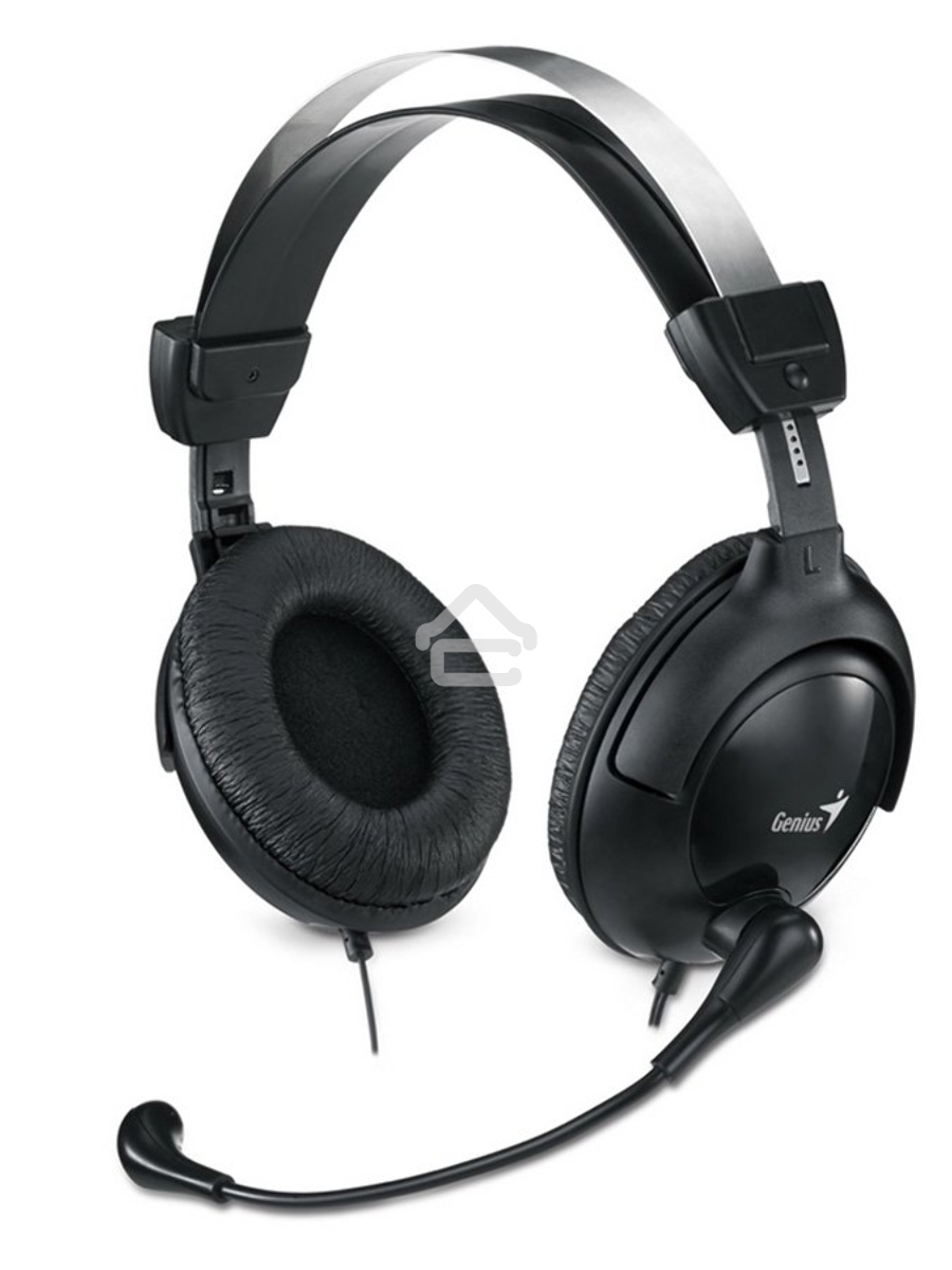 Наушники с микрофоном Genius HS-505X черный 1.5м