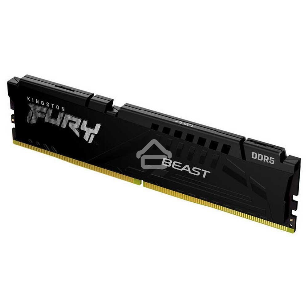 Оперативная память Kingston Fury Beast, DDR5, 32Gb (1x32 GB), 5600 MHz, CL36, DIMM, радиатор, черный