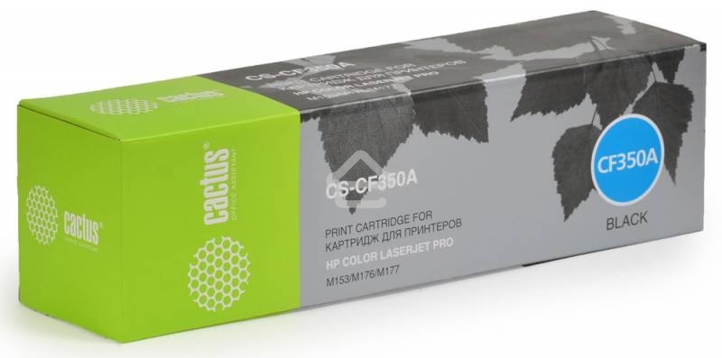 Картридж лазерный Cactus CS-CF350A черный (1300 стр.) для HP M176/M177