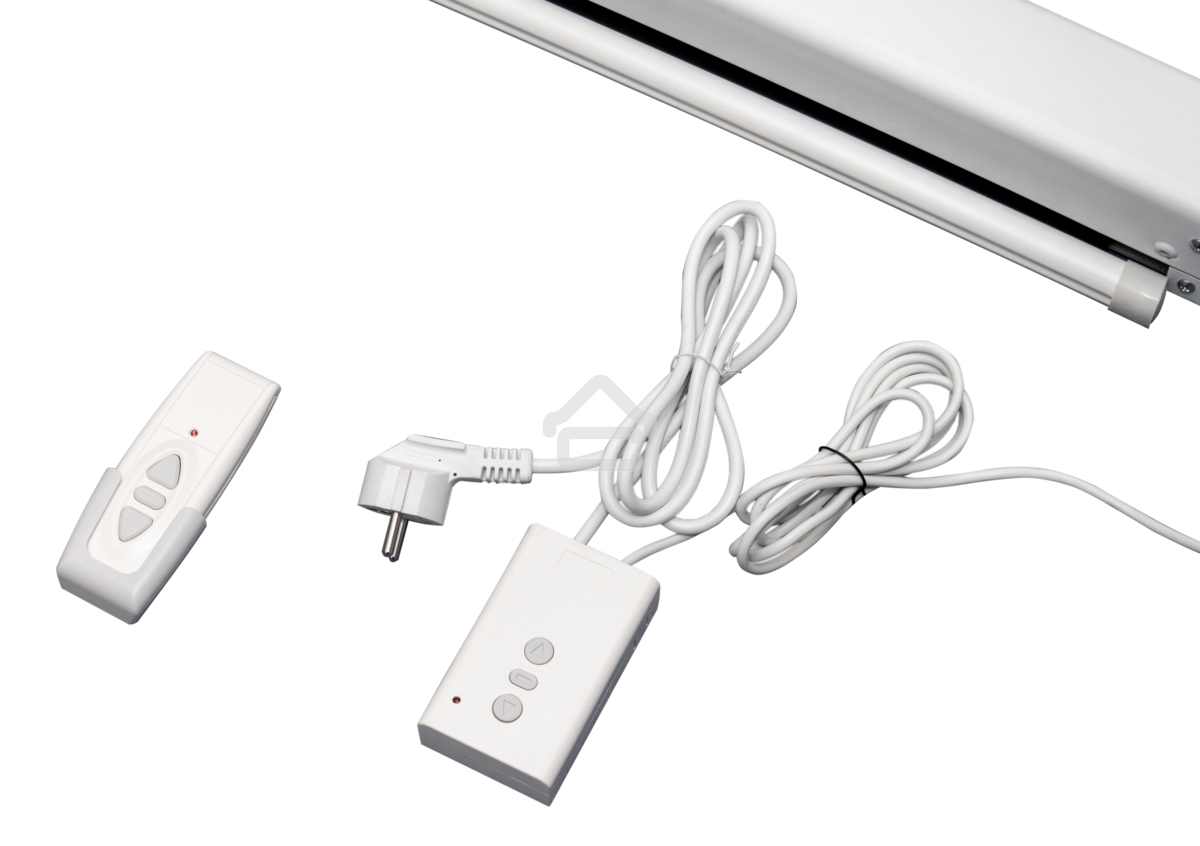 Экран 180x180см Motoscreen 1:1 настенно-потолочный(моторизованный) 100' Matt White (MW)